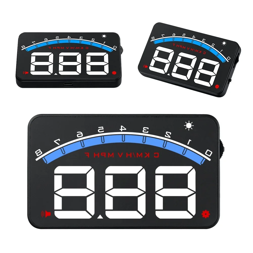 Car M6 HUD Head Up Display OBD2 3.5 Inch Projector Auto Digital Car Driving Data Display Speed Warning Alarm Car Accessories