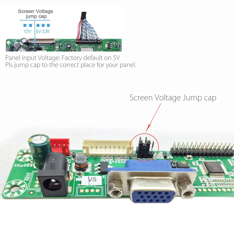 Бесплатная программа версия MT561 MD VGA + постоянного тока Общая LVDS ЖК дисплей