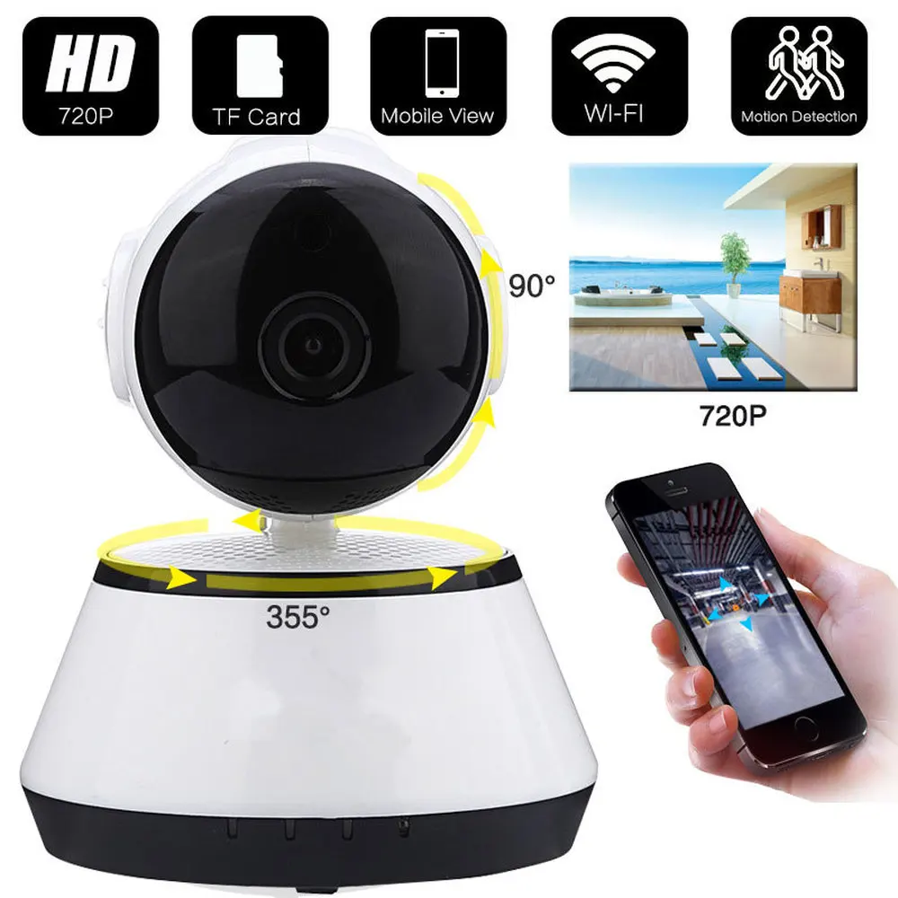 Ip камера видеонаблюдения 720P Wi Fi ИК ночное видение|Камеры видеонаблюдения| |