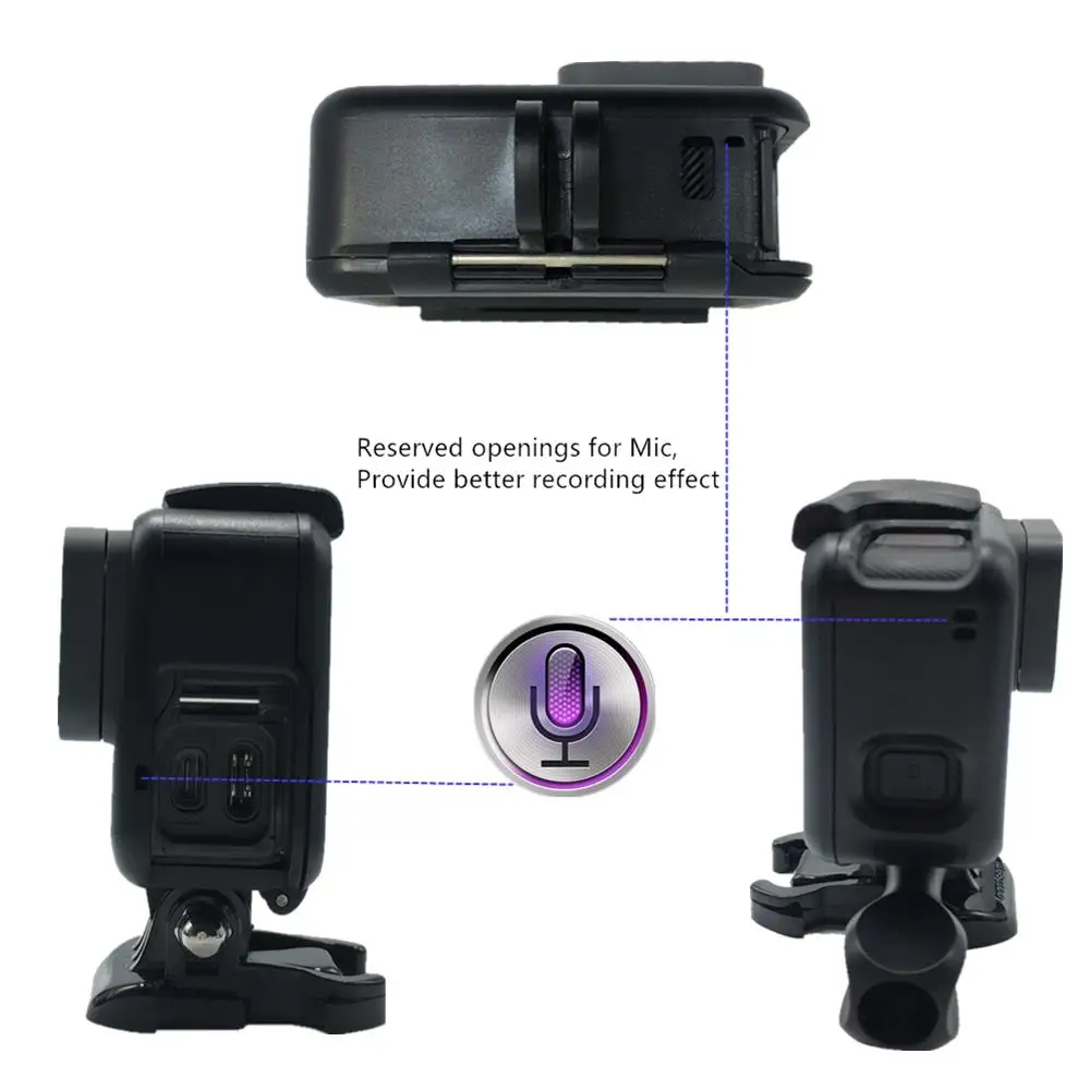 Action Camera Accessory Action Camera Holder Action Camera Mount Action Camera Protector Suptig For GoPro Accessories Protective Frame Case Camcorder Housing Case For GoPro Hero Hero5 6 Hero 7 Black