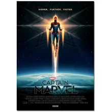 TAAWAA Captain Marvel Movie Art Silk Poster Wall Picture Print 14x21 24x36 inch Paintings for Living Room Home Decoration
