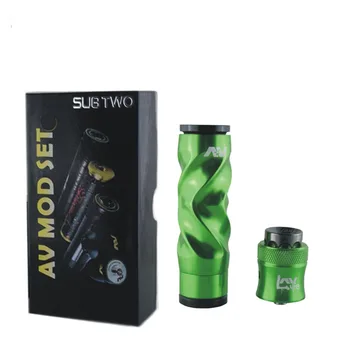 

AV Twist SET MOD Mechanical Mods kit complete 18650 battery 510 wire with RDA atomizers electronic cigarette mech mod vaporizer