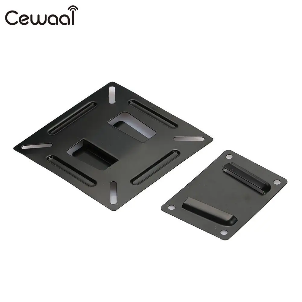Cewaal 12-24 بوصة الأسود حامل التلفزيون دعامة لجهاز التثبيت التلفزيون جدار حامل قوي البلازما LED LCD LED البلازما رصد رف لتثبيت التليفزيون على الحائط