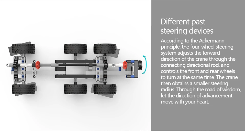 Xiaomi Mitu строительные блоки миниатюрный городской инженерный кран робот Развивающие игрушки DIY автомобиль грузовик 360 Вращающийся управление Рулевое управление