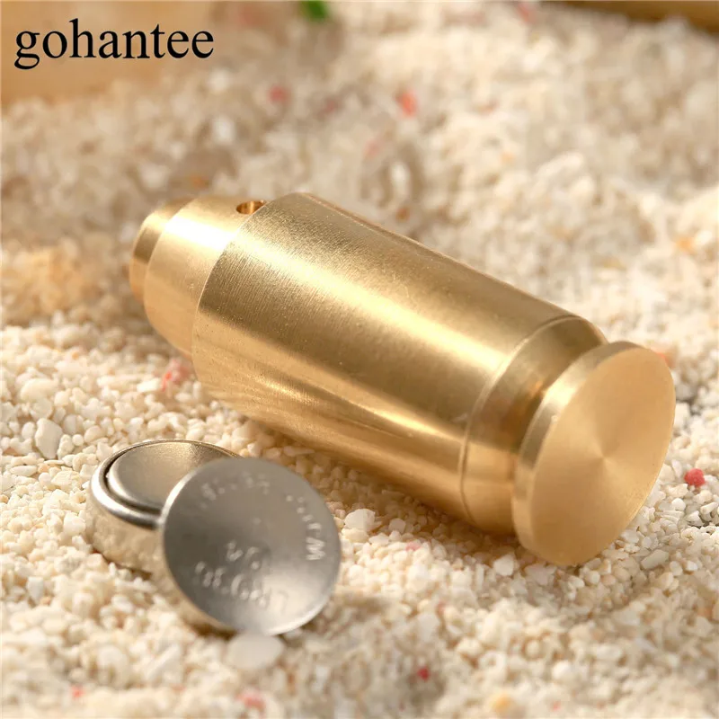 Gohantee охотничий Boresighter 45 ACP картридж Видимый медный красный точечный лазерный прицел в форме пули Диаметр Sighter пистолет Латунь Boresighter