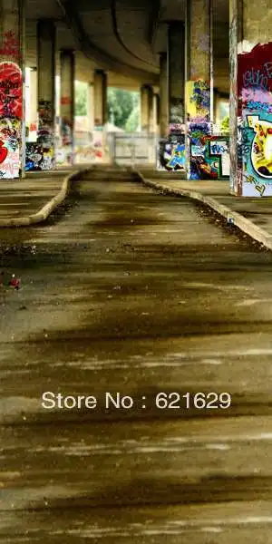 

Graffiti street 10'x20' CP Computer-painted Scenic Photography Background Photo Studio Backdrop DT-LP-0231