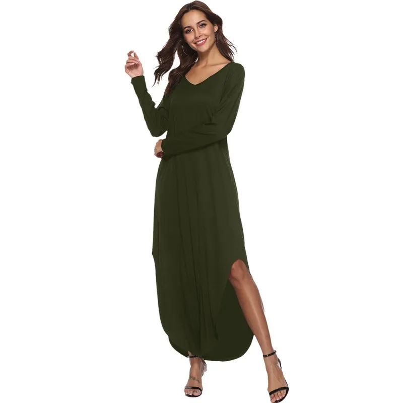 Long summer dresses for women with pockets