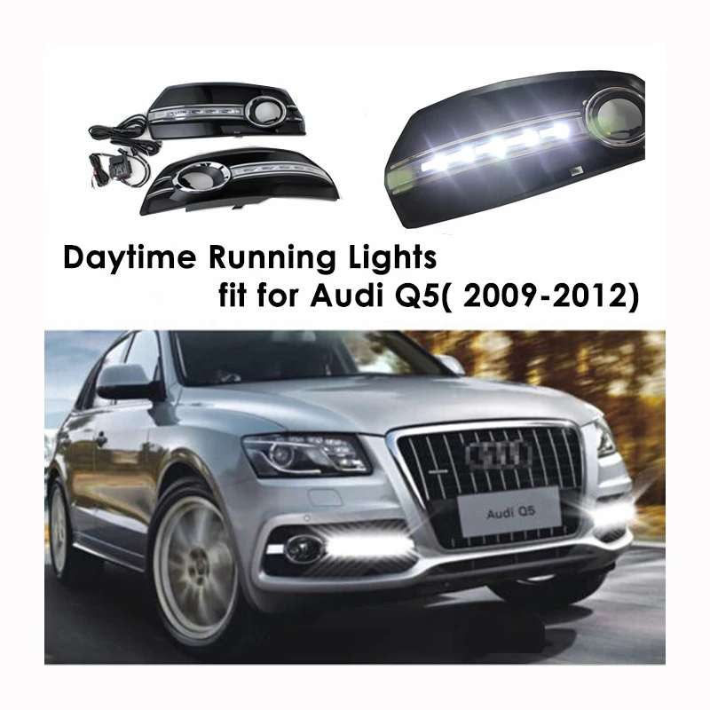 Suparee 2017 2PCs LED Daytime Running Light for Audi Q5 LED DRL
