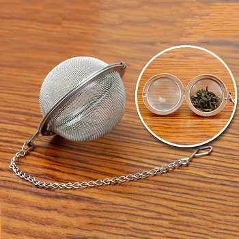 

New Stainless Steel Tea Strainer Infuser Tea Locking Ball Tea Spice Mesh Herbal Ball cooking tools for Home