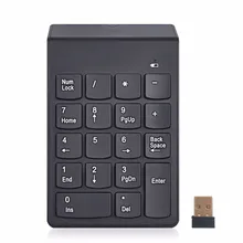 Wireless Keyboard 2.4G USB Numeric Keypad 18Keys Mini Digital Keyboard Ultra Slim Number Pad High Quality For Compute PC Laptop