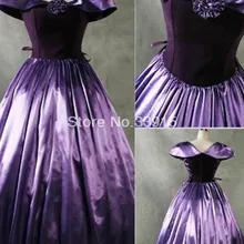Индивидуальный заказ Винтаж Фиолетовый готический викторианской платье Пром платье Мария-Антуанетта вальс маскарад платье костюм