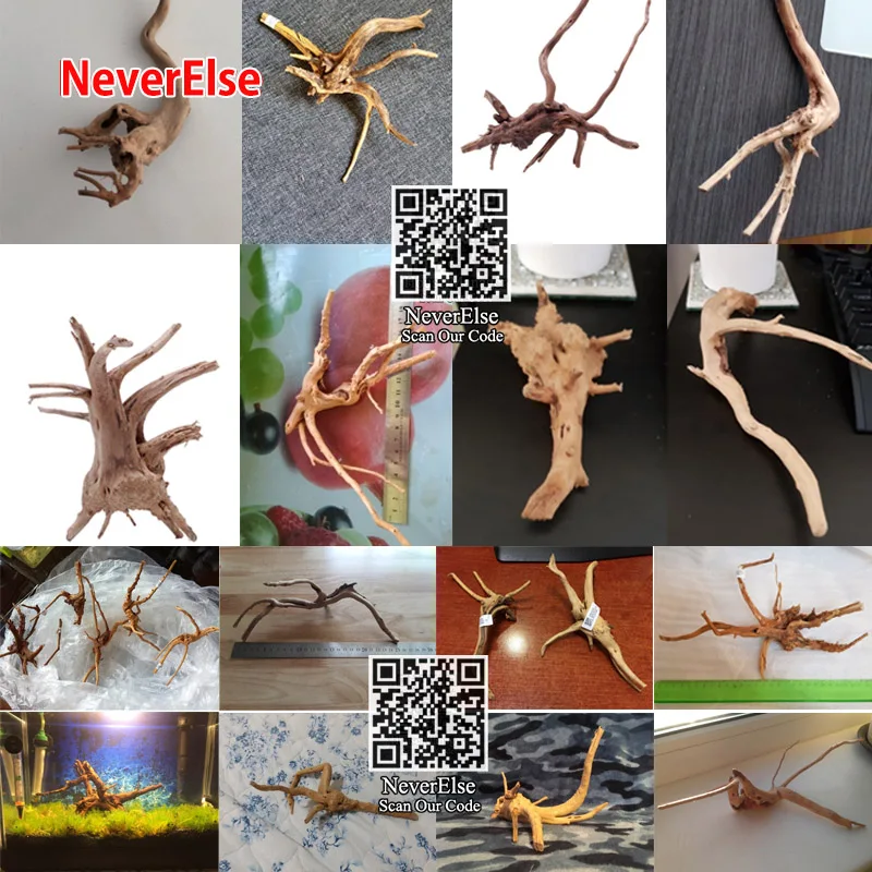 6pcs Aquarium Fish Tank Driftwood Natural Tree Trunk Root Plant Stump Branch Ornament Aquario Decoration Waterscape Accessories