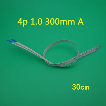 

2pcs/lot New FFC FPC flat flex cable 1.0mm pitch 4 pin Forward Length 300mm Width 5mm Ribbon Flex Cable 4pin 4P