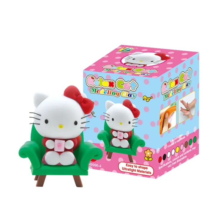 Милые Бонни Глины Hello Kitty Пластилина Экологичные Пластилин Супер DIY Строительство