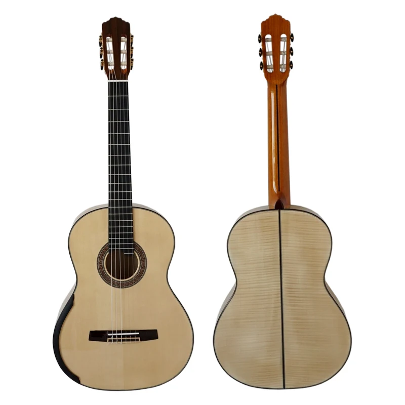 

Aiersi Brand Figured Maple Body Smallman Classical Guitar Model SC100S