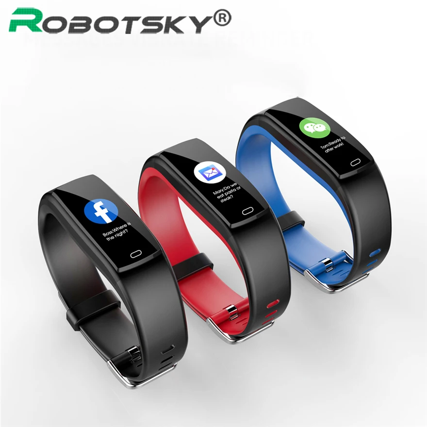 

Robotsky Y9 Smart Bracelet Bluetooth Blood Pressure Heart Rate Sleep Monitor Sport Watch Waterproof Smart Wristband Men Women