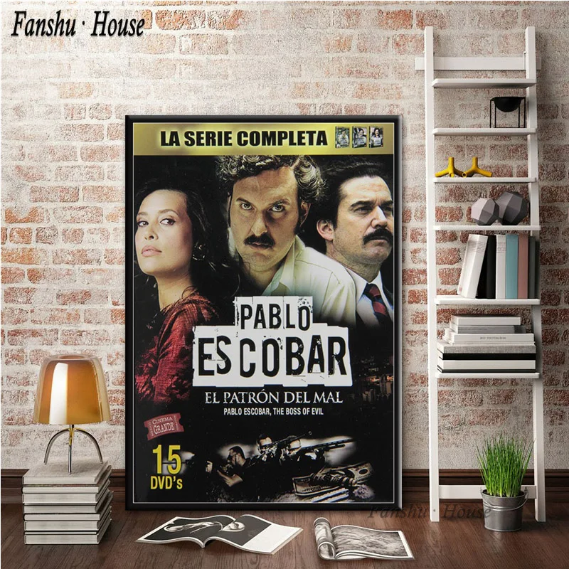 Постеры и принты Pablo Escobar персонаж Легенда плакат декоративная Картина на холсте настенная художественная картина для гостиной домашний декор