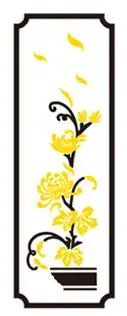 Цветок сливы Орхидея бамбуковая Хризантема акриловая Настенная Наклейка для гостиной Классическая 3D настенная наклейка для спальни украшение стены - Цвет: Chrysanthemum