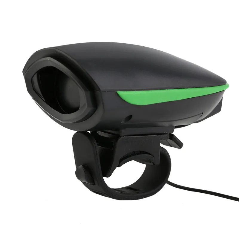140db велосипедный Звонок Электрический велосипедный руль громкий открытый сигнал тревоги для безопасности Ночная езда на велосипеде аксессуары USB зарядка - Цвет: Green