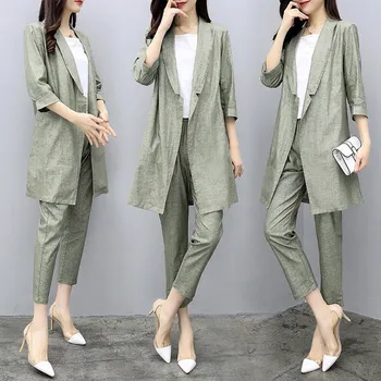 women's pant suits with long jackets