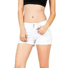 Для женщин девочек женские шорты Повседневное короткие с высокой талией Мини джинсы Рваные женские джинсовые шорты Лето