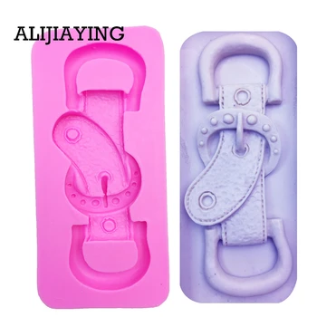 

M0010 3D belt buckle formas de silicone mold Fondant cake Sugar Craft Molds Kitchen,Dining Bar
