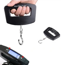 50 кг/10 г ЖК-дисплей цифровые подвесные багажные весы с крючком