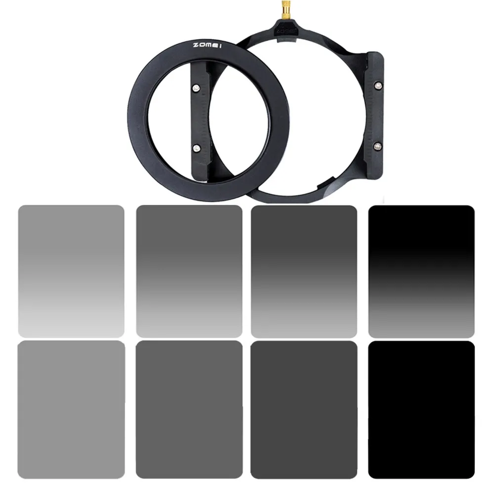 ZOMEI Neutral Density+Graduated 100*150mm ND Square filter holder kit set&67/72/77/82/86/95mm