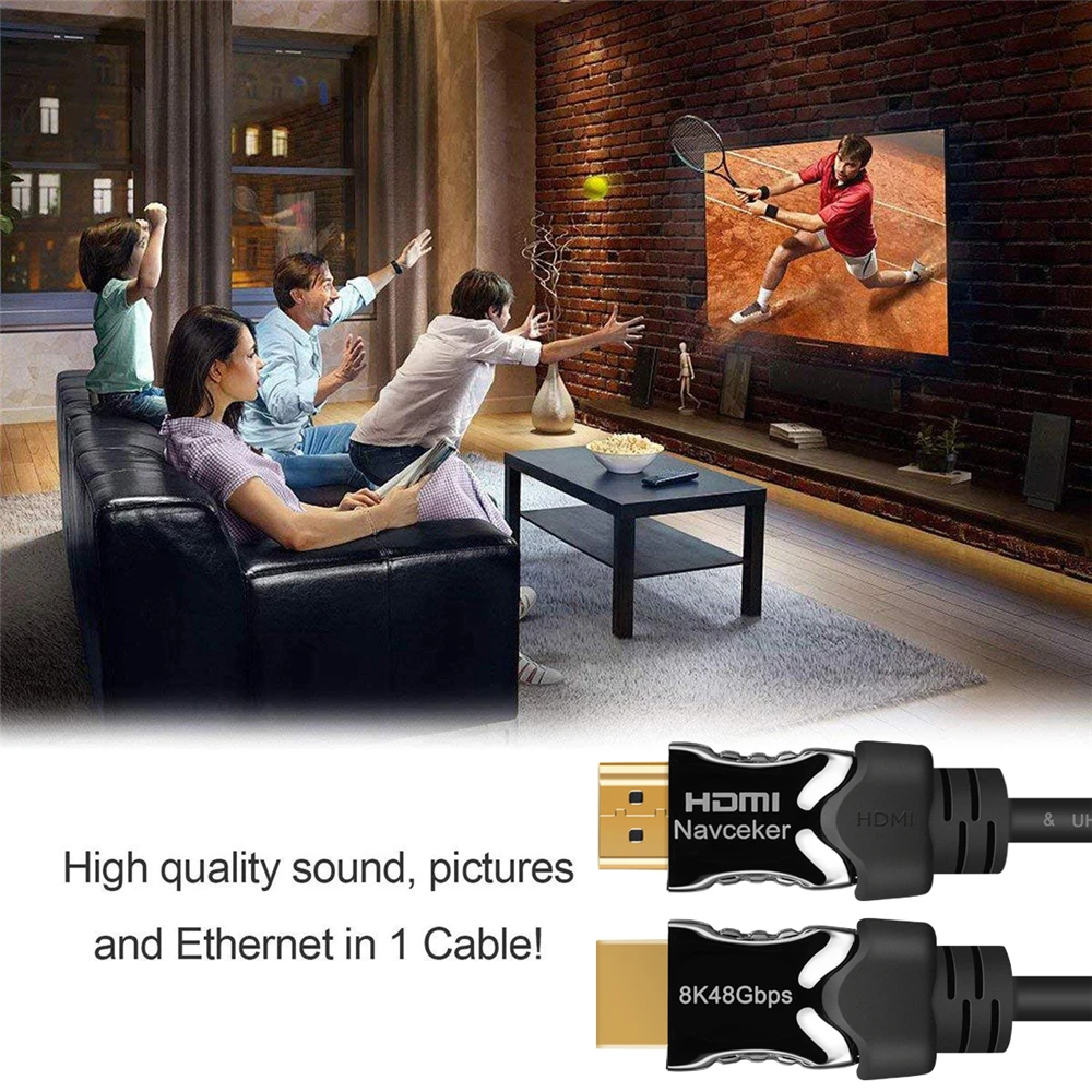 8K HDMI 2,1 кабель 48 Гбит/с 4K@ 120 Гц 2,1 HDMI кабели папа-папа HDMI2.1 кабель динамический HDR UHD HDMI 2,1 кабель для DVD tv