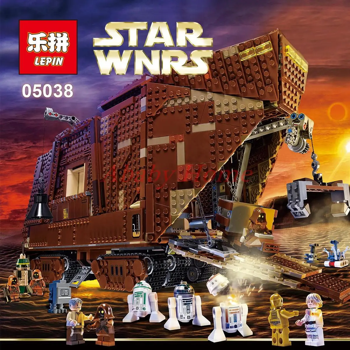 In Stock 2016 font b LEPIN b font 05038 Star Wars Sandcrawler Building Blocks Model Toy3346pcs