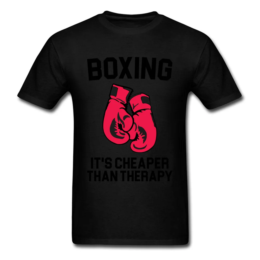 Casual Tops T Shirt Summer Fall 2018 New Fashion Crewneck 100% Cotton Fabric T-Shirt Men's T Shirts Boxing Cheaper Than Therapy Boxing Cheaper Than Therapy black