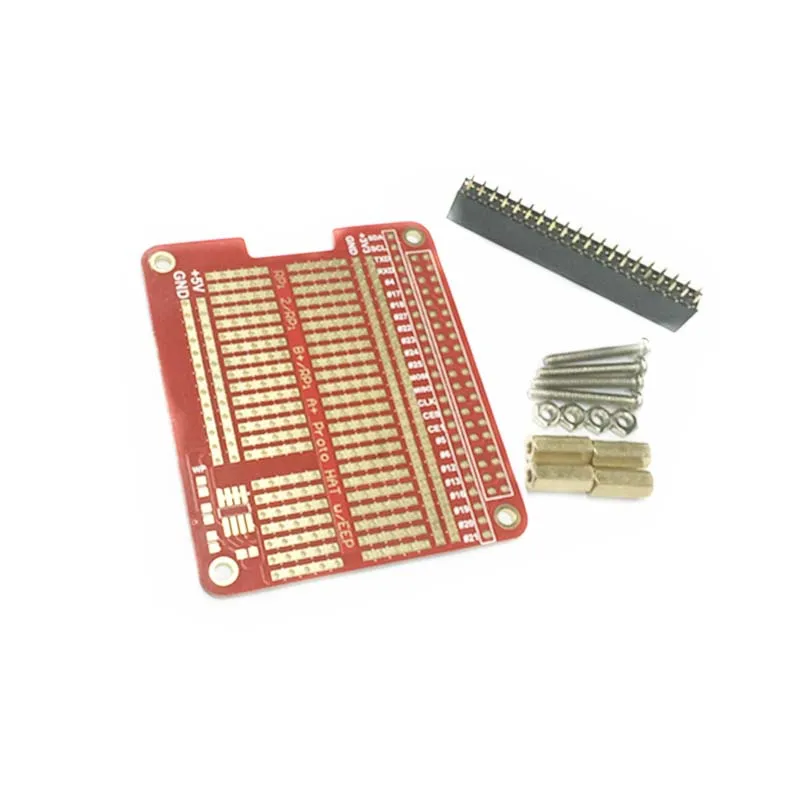 Удлинительная плата DIY Proto HAT Shield для Raspberry Pi 3 и Model B + Plus Red RPI GPIO Arduino|Аксессуары
