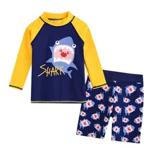 Детские купальники для девочек полиэстер Двойка купальный костюм плюс Размеры бикини пляжные для мальчиков с персонажами из мультфильмов, комплект купальников K417