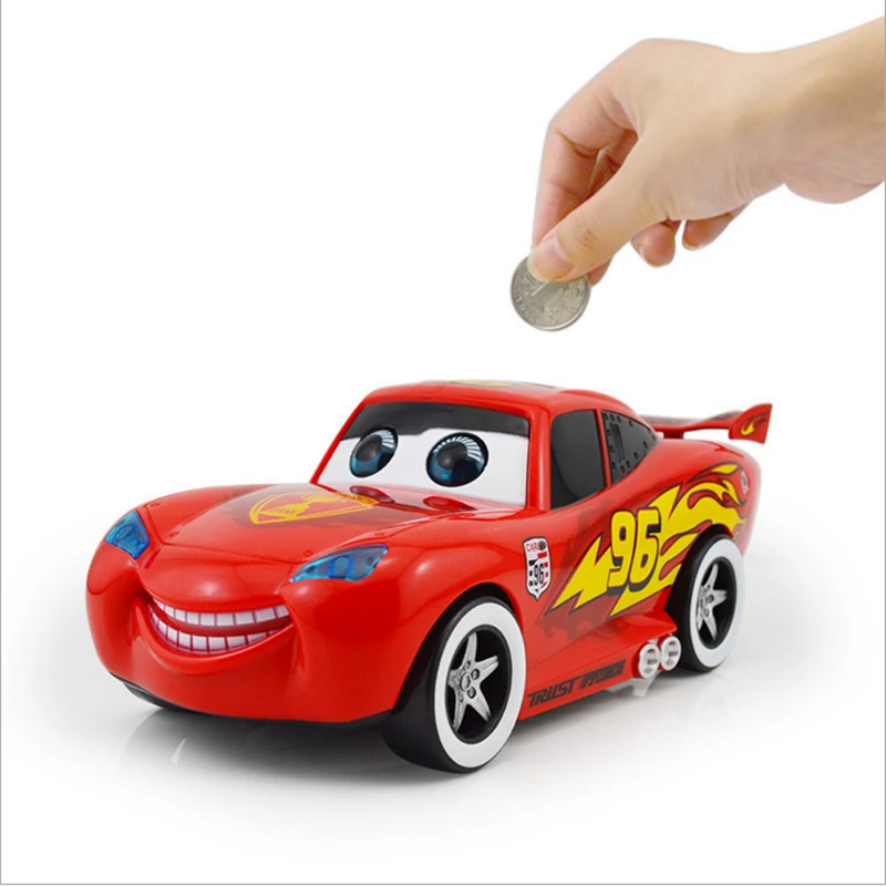 markeerstift voorkomen Nat automated cartoon cute red car toy cars movie moving electronic McQueenes  saving money piggy bank box for kids birthday gifts|Money Boxes| -  AliExpress