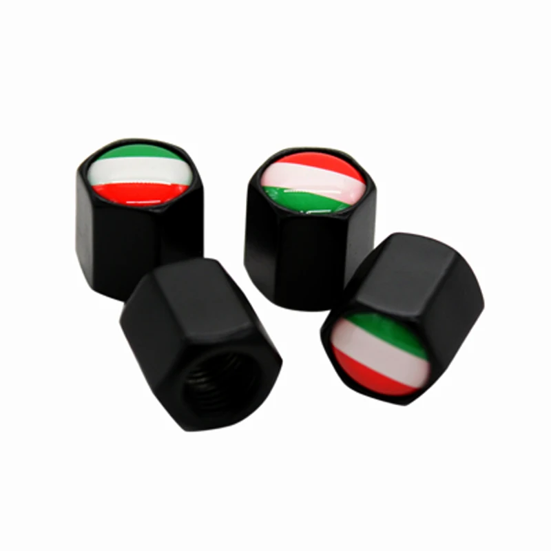 

4Pcs/Set Italy Logo Car Badge Tyre Dust Cap Wheel Tire Valve Caps For FIAT SAAB Alfa Romeo
