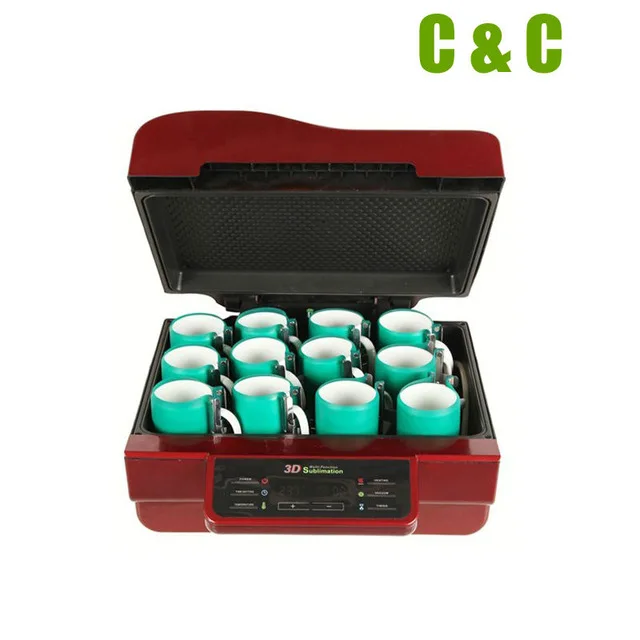 

3D Vacuum Sublimation Cheap Multi-functional Heat Press Machine for 30x40cm Printing Size 12Pcs Mugs T-shirt Phone Cover AHP01