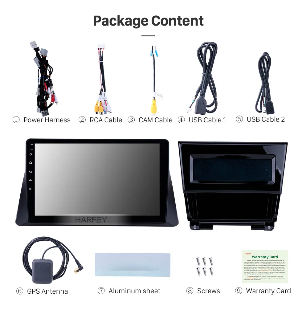 Cheap Harfey 10.1 Inch 2Din Car Radio Head Unit Android 8.1 GPS Navi Multimedia Player For 2008-2012 Honda accord 8 Bluetooth WIFI SWC 19