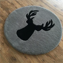 Скандинавский стиль голова оленя простые толстые домашние ковры для гостиной Детская спальня под кухонные коврики домашний пол коврик двери