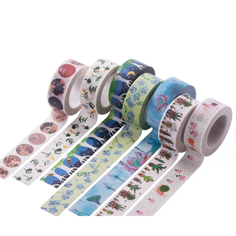 

1PC New Creative Flamingo Washi Tape DIY Decoration Scrapbooking Planner Masking Tape Adhesive Tape Kawaii Stationery