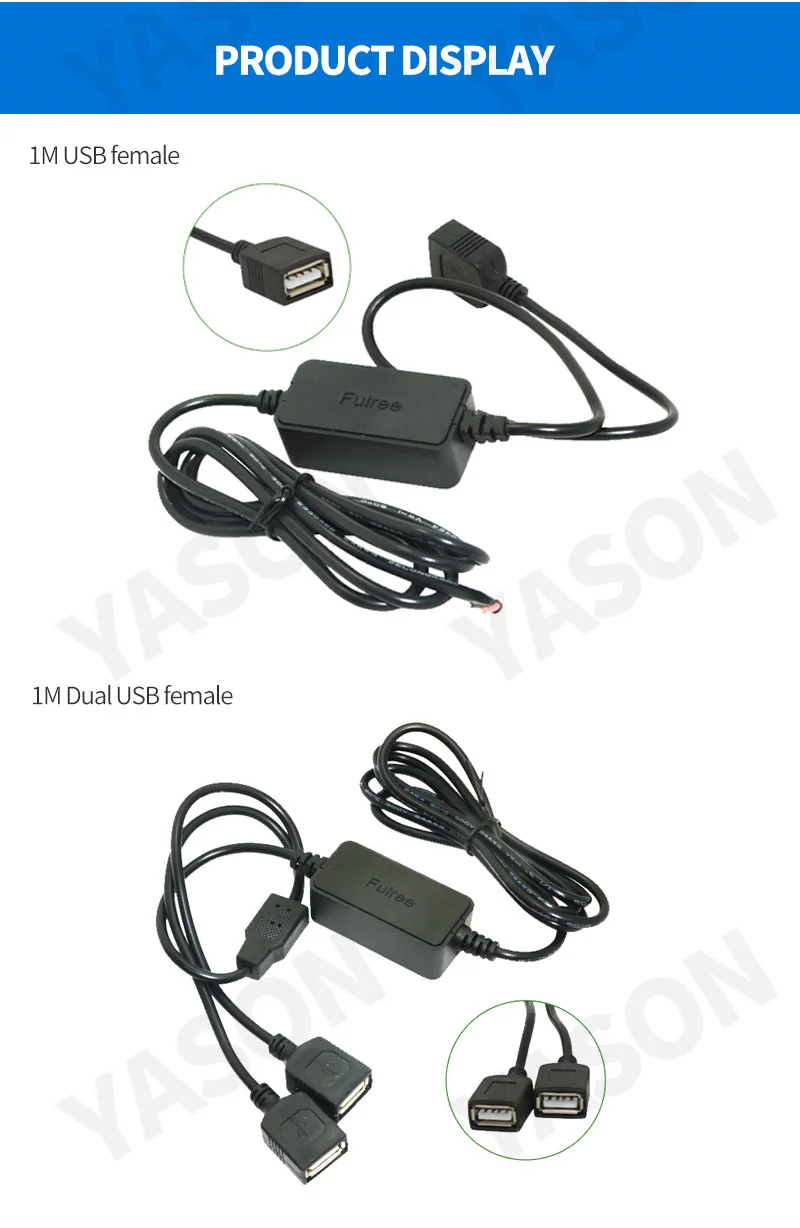 USB DC преобразователь низкого напряжения защиты DC/DC понижающий 12-24 в к DC 5 В 2.5A автомобиль черный ящик Автомобильный видеорегистратор Камера Кабель 5 в конвертер