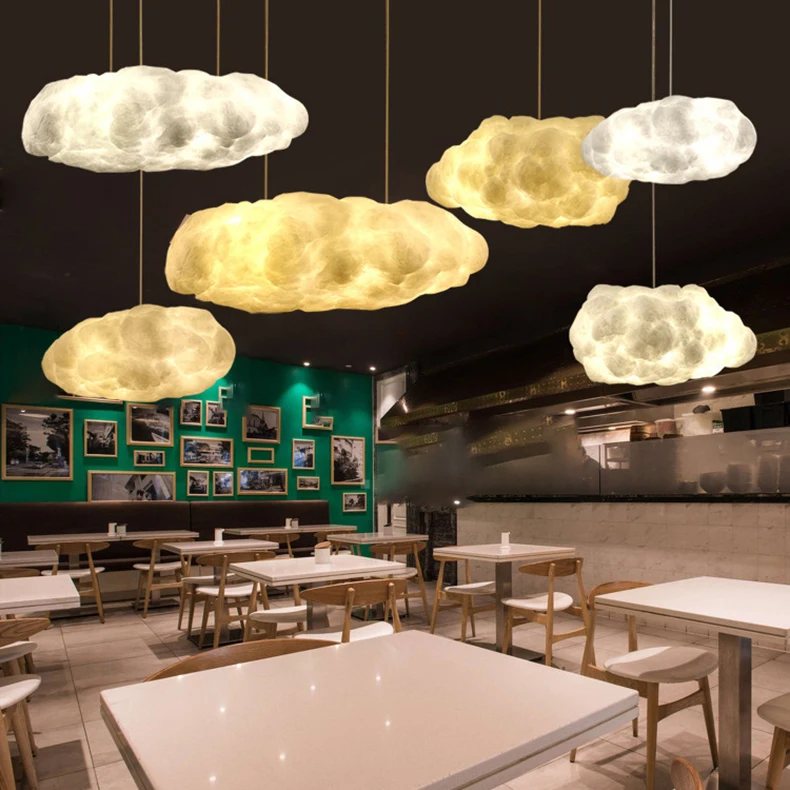 Sala de Estar Luzes de Queda Moderna Nuvem Flutuante Luzes Pendentes Lâmpada Pendente Bar Loja Decoração Luminárias Suspensas Quarto Infantil Led 10 Cheap Luzes de pendentes