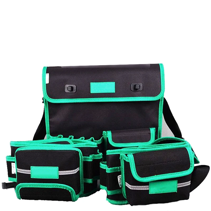 Multi-pockets Carpenter Tool Bag Waist Pocket Electrician Tool Holder Pack Men Multi-Pockets Tool Bag Utility Pouch Belt Bag
