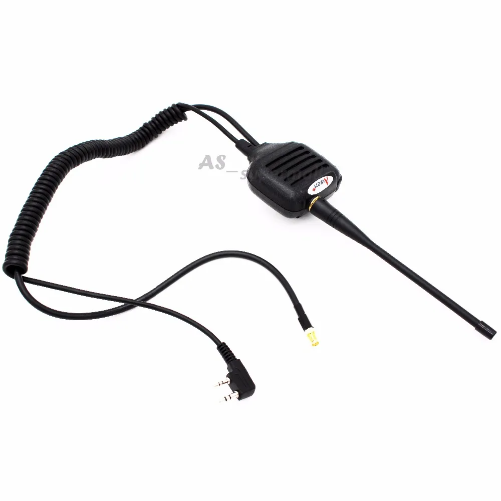 Динамик Mic с антенной для Kenwood 2 Pin двухстороннее радио Pofung UV UV-5R BaoFeng GT-3 UV-6R UV-82 UV-B5 BF-888S UV-985 XQF A52