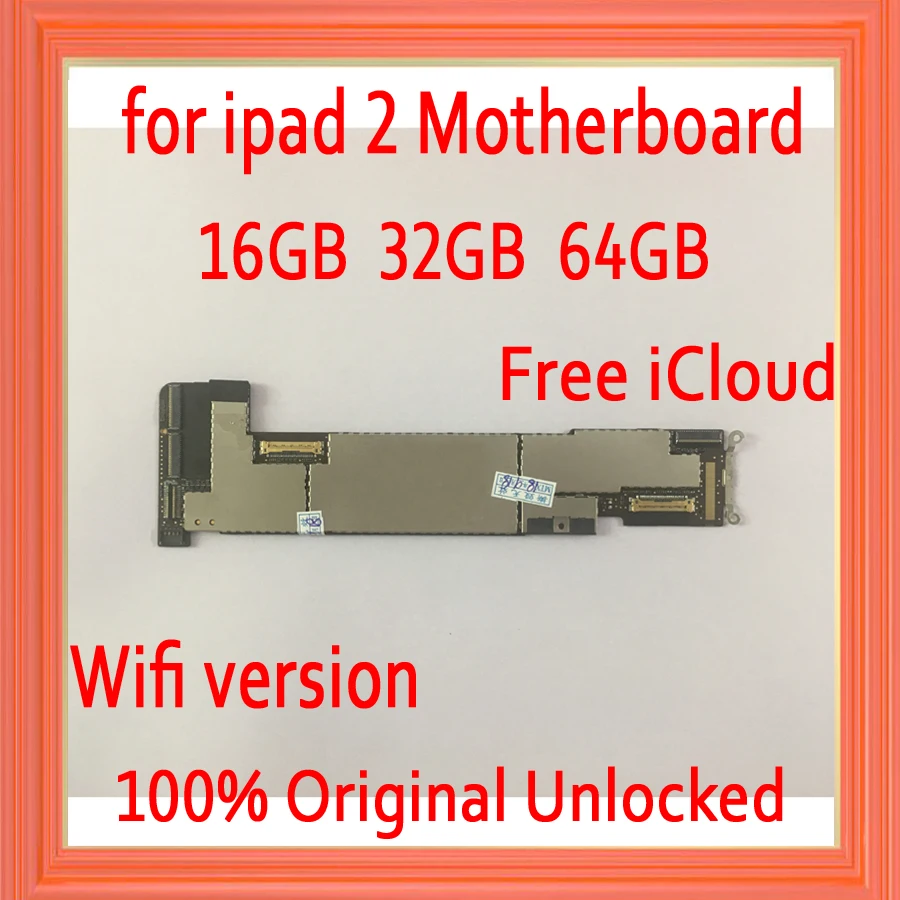

16GB / 32GB / 64GB for ipad 2 Motherboard with IOS System,Original unlocked for ipad 2 Mainboard with Clean iCloud