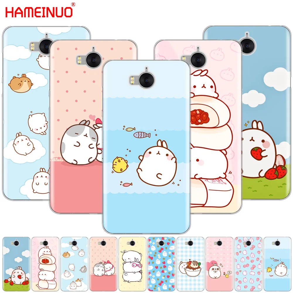 HAMEINUO Molang кролики кавайная коробка картофель сотовый телефон чехол для huawei honor 3C 4X