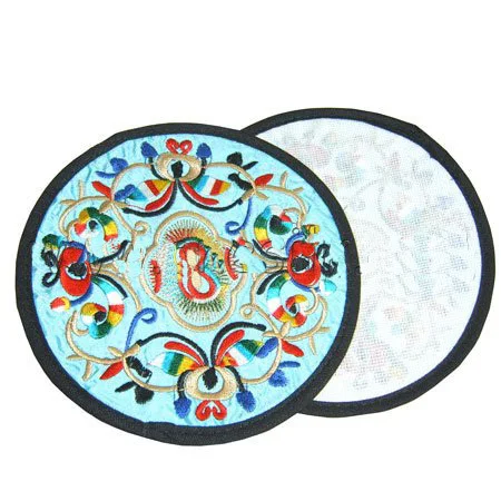 Креативный тканевый кофейный чай 2 набор подставок Свадебные сувениры китайский винтажный круглый вышитый хлопковый столик-мат защитный коврик