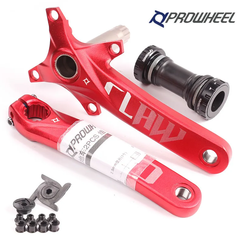 Najtaniej Rower górski 104BCD mechanizm korbowy rower ze stopu aluminium korba zębatka rower mtb 170MM korba koło łańcuchowe dolne części do wsporników