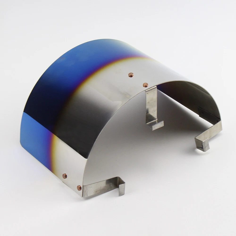 

2.5''-5'' Neck Stainless Steel Neochrome Racing Car Cold Air Intake Cone Sport Air Filter Protect Cover Heat Shield