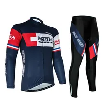 Для мужчин Команда Гонки с длинным рукавом Велоспорт Джерси Ropa Invierno Ciclismo MTB Велосипедный Спорт Велосипедная форма/спортивный велосипед Джерси Одежда