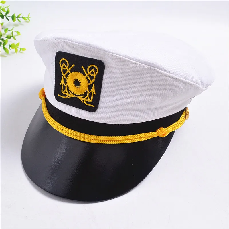 Donanma Sapka Kap Erkekler Kadinlar Icin Cocuk Capa Logosu Islemeli Asker Sapkasi Kaptan Sapka Erkek Kiz Performans Uniforma Kap Ayarlanabilir Uniform Cap Captain Hatcap Captain Aliexpress